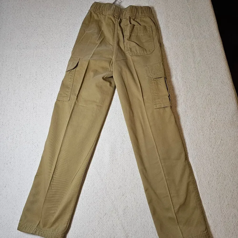 The Children’s Place Boys 10 Slim Khaki Cargo Pants Utility Preppy School NWT